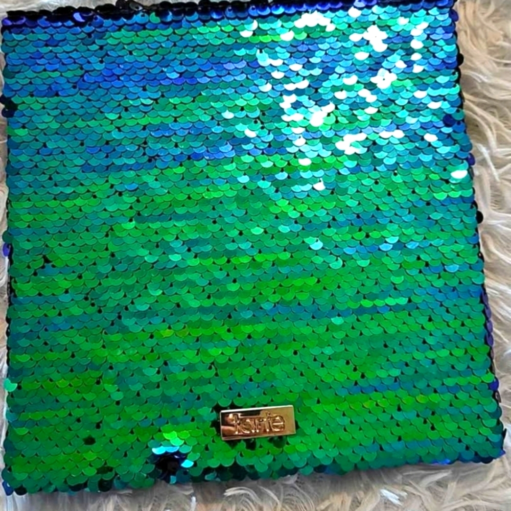 NEW SEQUIN TARTE MERMAID TREASURES CUSTOM EMPTY MAGNETIC MAKEUP PALETTE